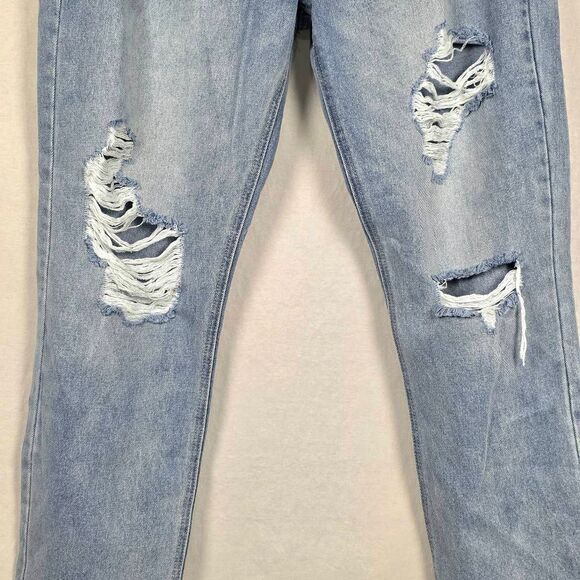 KanCan High Rise Distressed Mom Jeans 13/30 Button Fly - Picture 4 of 12